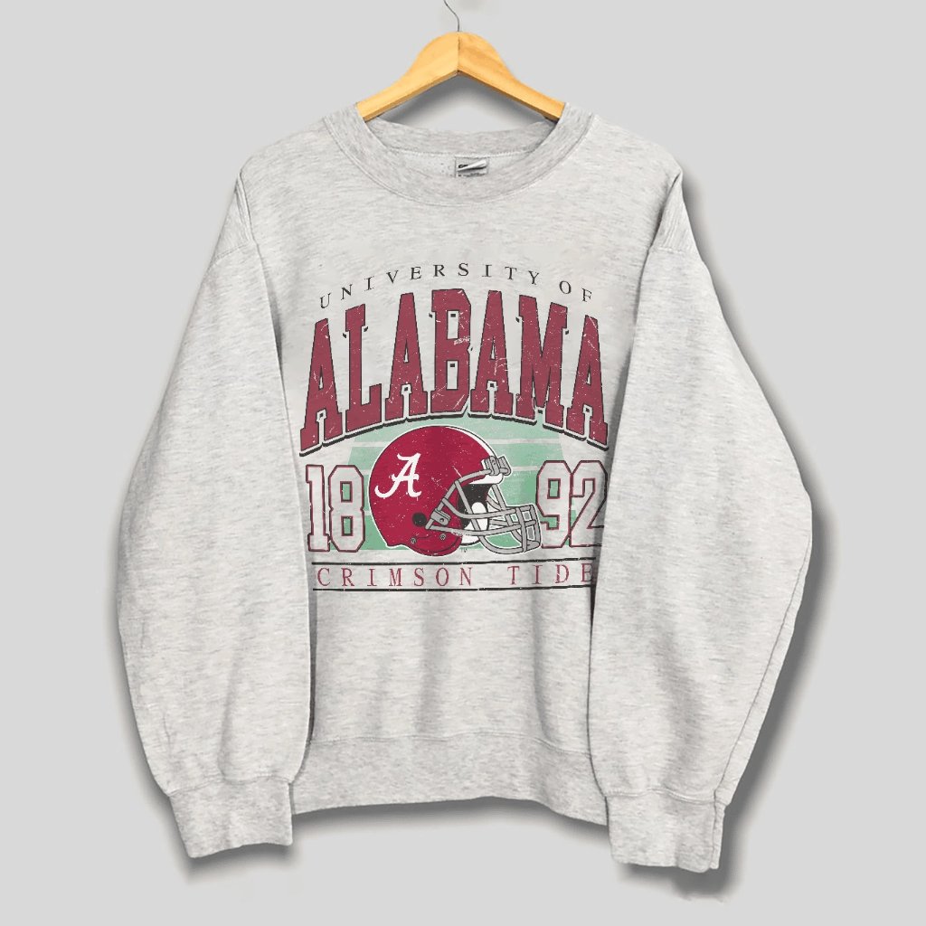 Vintage University Of Alabama Crimson Tide Football Sweatshirt Ncaa Shirt Tee
